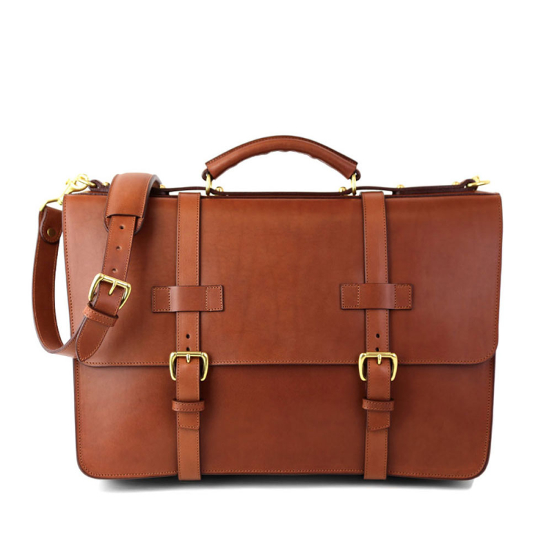 American Briefcase - Limited in harness belting leather