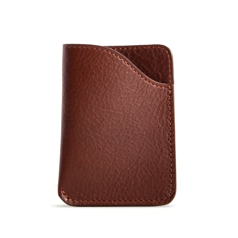 Card Wallet in smooth tumbled leather