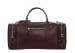 Burgundy leather voyager duffle frank clegg